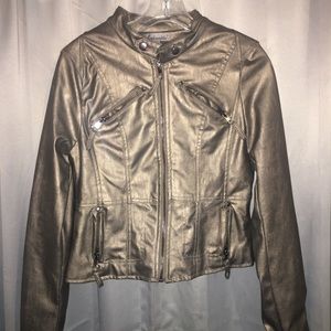 Madmodele Bronze metallic jacket